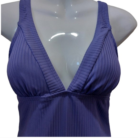 Cupshe One Piece Swimsuit Vneck Adjustable  Strap Women M Purple - Picture 3 of 7